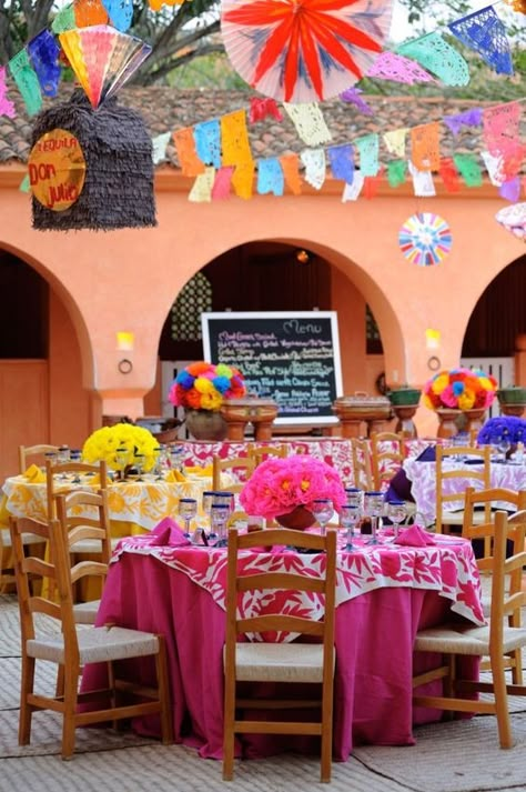 Mexican Theme Wedding, Mexico Party, Mexican Birthday Parties, Mexican Themed Weddings, Mexican Hacienda, Mexican Fiesta Party, Private Dinner, Fiesta Birthday Party, Mexican Birthday