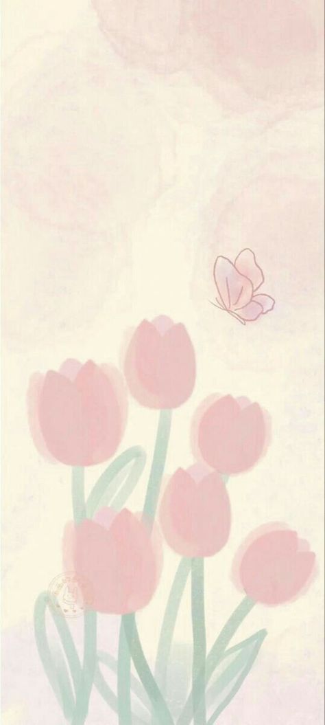 Tulips And Butterflies, Whatsapp Wallpaper, Butterfly Wallpaper, Flower Garden, Tulips, Nursing, Ios, Wallpapers, Collage