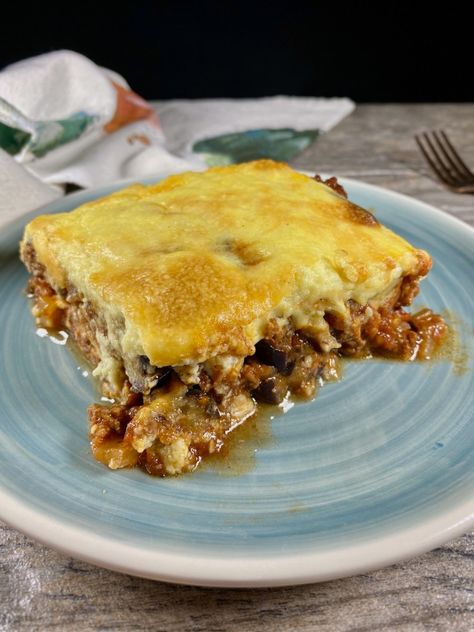 Moussaka Recipe Greek, Greek Moussaka Recipe, Goat Butter, Coconut Milk Creamer, Greek Moussaka, Béchamel Sauce, Moussaka Recipe, Ranch Chicken Casserole, Gf Flour