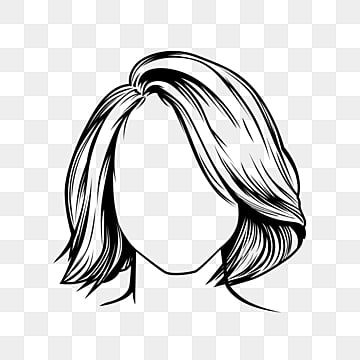 Short Female Hair Drawing Reference, How To Draw Hair Short, Hair Drawings Girl, Face Illustration Sketch, Women Hair Drawing, Girls Hairstyles Drawing, Short Hair Drawings, Short Hairstyle Women Drawing, Woman Hair Drawing