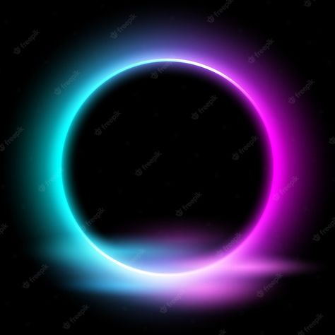 New Background Dp Size, Neon Background Dp Size, Neon Circle, Me Highlight Cover Instagram Aesthetic, Neon Background, Blue Bokeh, Blurred Lights, Glowing Background, Cover Instagram