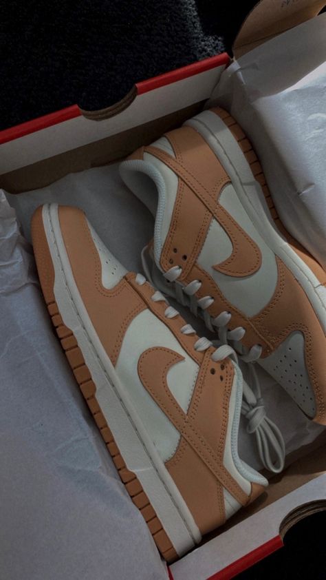 Peach Dunks, Nike Dunk Low Harvest Moon, Funny Emoji Texts, Nike Dunks Low, Dunks Low, Orange Aesthetic, Funny Emoji, Aesthetic Shoes, Peach Orange