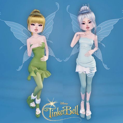 Winter Fairy Tinkerbell, Tinker Bell Dress To Impress Roblox Game, Dti Fairy Costume Outfits, Tinkerbell Dress To Impress, Dress To Impress Fairy Costume, Twins Dress To Impress, Fairy Dress To Impress, Dress To Impress Y3k, Periwinkle Outfit