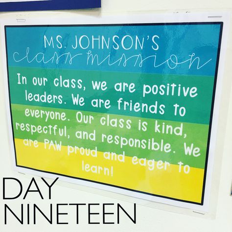 Brianna • A Bubbly Classroom on Instagram: “Class mission statement and the brainstorming we did to get there. 👊🏼 #weareleaders #180daysinthelifeofateacher” Class Mission Statement Leader In Me, Classroom Mission Statement, Student Teaching Binder, Class Mission Statement, Organizing Classroom, Tk Classroom, Teaching Binder, Mission Statements, Instagram Class