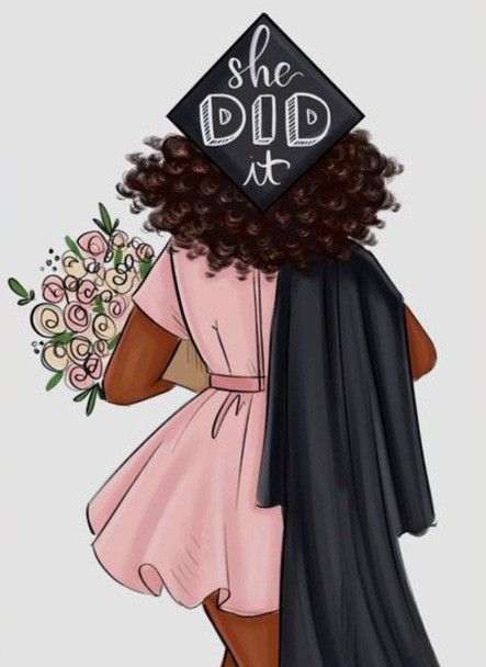 Degree Black Woman, Graduation Cake Stickers, Black Nurse Clipart, Vision Board Ideas Graduation, Black Graduate Aesthetic, Graduation Aesthetic Black Women, Graduation Esthetics, Phd Graduation Pictures, Bachelors Degree Aesthetic