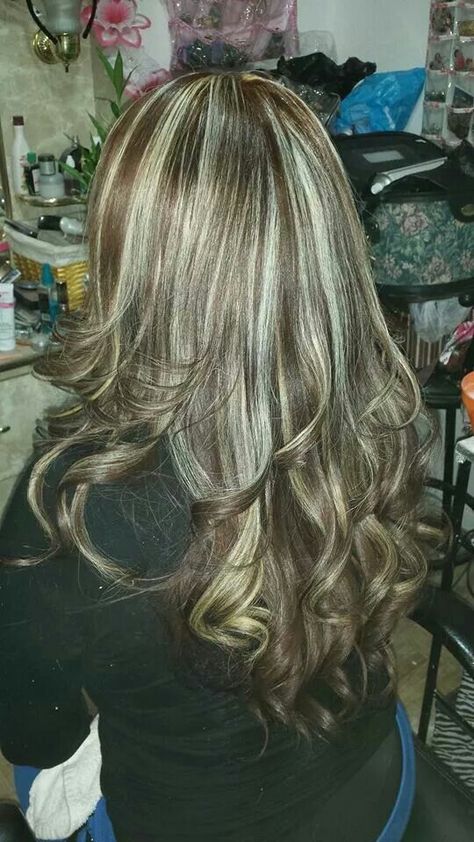 Skunk Hair, Brown Hair Inspo, Brunette Hair With Highlights, Hair Streaks, Dyed Hair Inspiration, Pretty Hair Color, Hair Makeover, Brown Blonde Hair, Brown Hair With Highlights