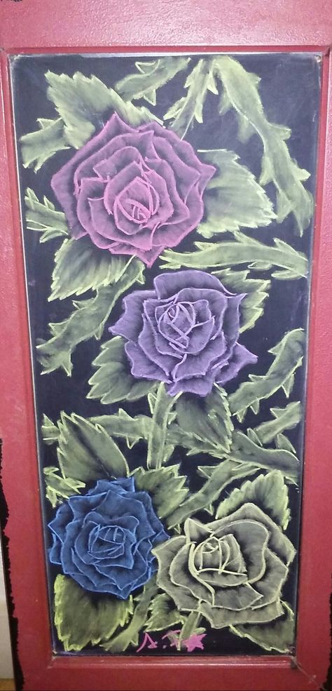 Rose Chalkboard Art, Rose Chalk Art, Waldorf Chalkboard, Chalkboard Wall Art, Office Door, Chalkboard Wall, Chalkboard Art, Rose Art, Chalk Art