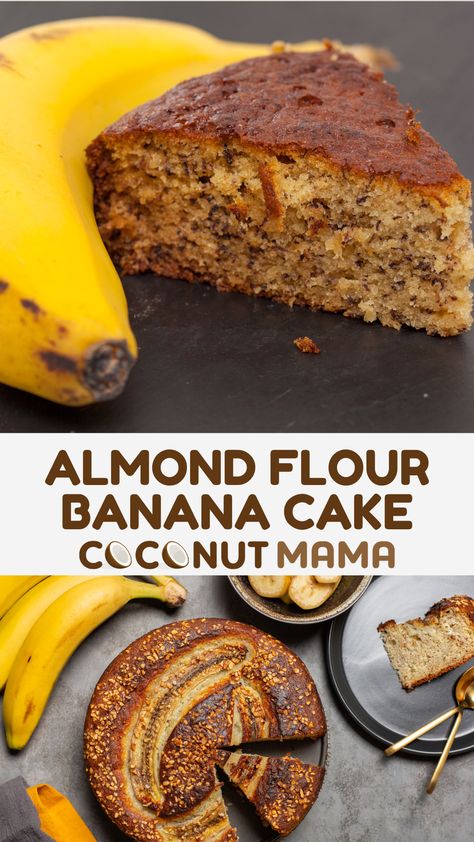 Upgrade your dessert game with almond flour banana cake. Light, moist, and full of flavor, this recipe is a must-try for any banana lover. Gf Banana Cake Recipe, Almond Banana Cake, Almond Flour Banana Recipes, Almond Flour Banana Cake, Banana Cake With Almond Flour, Banana Cake Gluten Free, Paleo Banana Cake, Almond Flour Recipes Desserts, Almond Flour Banana