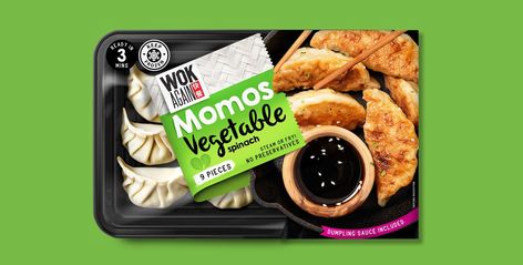 Wok Again Dumplings on Packaging of the World - Creative Package Design Gallery Gyoza Packaging Design, Dumpling Packaging, Ideas For Motivation, Snacks Packaging Design, Colorful Snacks, Frozen Food Packaging, Snacks Packaging, Packaging Design Ideas, Bread Packaging