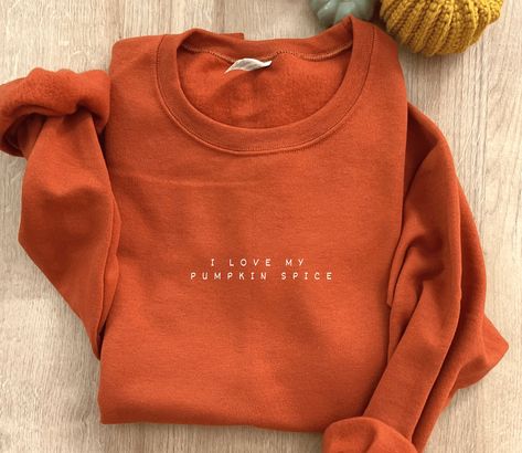 Celebrate your love for fall's favorite flavor with our "I Love My Pumpkin Spice" sweatshirt. Perfect for those crisp autumn days, this cozy sweatshirt is a must-have for any pumpkin spice enthusiast. Whether you're sipping your favorite seasonal latte or enjoying a brisk fall walk, this sweatshirt is the ideal companion to keep you warm and express your pumpkin spice devotion. It's a stylish way to show off your autumn spirit and makes a wonderful gift for friends and family who can't get enoug Cozy Fall Sweater Gift, Cozy Sweater For Fall Gift, Crew Neck Sweater For Fall - Great As Gift, Crew Neck Sweater As Fall Gift, Fall Letter Print Sweatshirt Gift, Fall Letter Print Sweatshirt For Gift, Fall Letter Print Sweatshirt As A Gift, Cozy Fall Sweatshirt Gift, Cozy Sweatshirt For Fall Gift