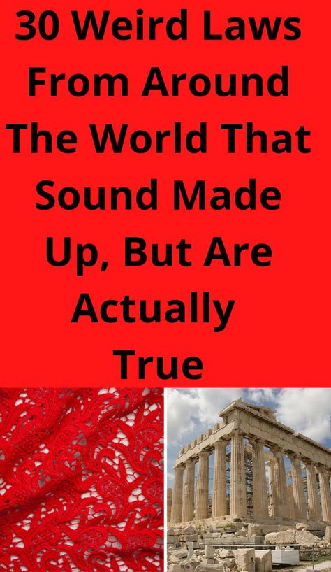 Weird Laws, Weird But True, Law Books, Different People, Funny Quotes Sarcasm, Funny Quotes, Around The World, Around The Worlds, Force