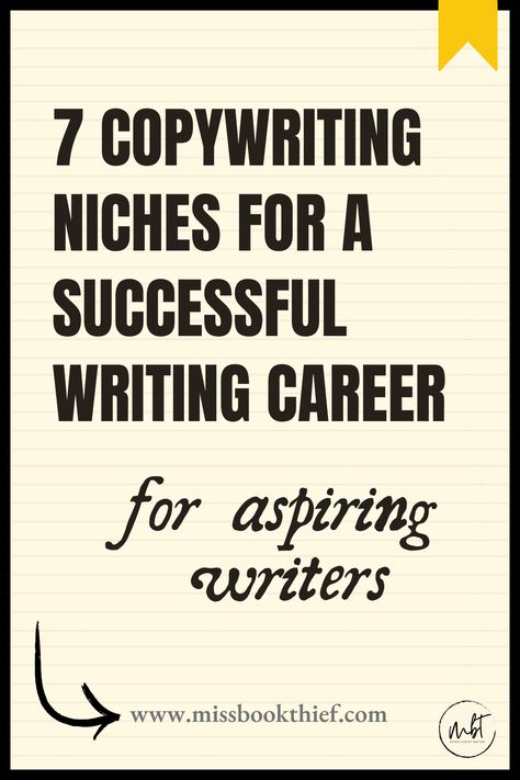 7 Copywriting Niches for a Successful Writing Career Copywriting Niches, Advertising Copy, Copy Writer, Work Hacks, Copywriting Inspiration, Copy Writing, Work Hack, K Board, Job Info