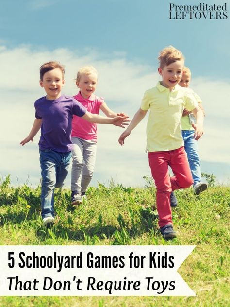 5 Schoolyard Games for Kids That Don’t Require Toys Schoolyard Games, Summertime Ideas, Backyard Toys, Fun Outdoor Games, Fun Summer Activities, Fun Games For Kids, School Yard, Kids Create, Create Memories