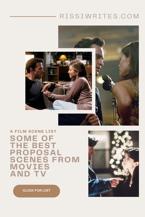 SOME OF THE BEST PROPOSAL SCENES FROM MOVIES AND TV. #Romance #Romanticism #MovieProposals #MovieScenes #RomanceScenes Social Media Coordinator, Scenes From Movies, Best Proposals, Tv Romance, While You Were Sleeping, Film And Tv, Period Dramas, Step Moms, Prime Video