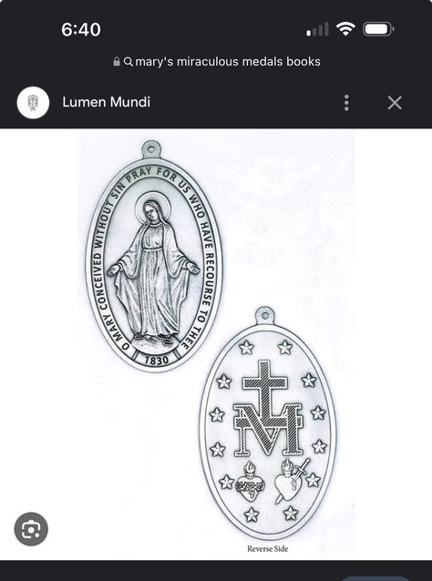 Miraculous Medal Tattoo, Miraculous Medal, I Tattoo, Hair Ideas, Tatting, Art Drawings, Jesus, Collage, Tattoos