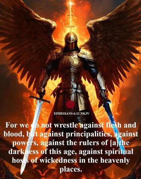 OUR DAILY BREAD EPHESIANS 6:12 NKJV " For we do not wrestle against flesh and blood, but against principalities, against powers, against the rulers of the darkness of this age, against spiritual hosts of wickedness in the heavenly places." Ephesians 6:12 is a verse from the New Testament of the Bible, found in the letter of Paul to the Ephesians. It is often referenced in discussions about “spiritual warfare”. The verse reads as follows: "For we do not wrestle against flesh and blood, but a... Our Battle Is Not Against Flesh, We Wrestle Not Against Flesh And Blood, Ephesians 6:12 Spiritual Warfare, Spiritual Warfare Prayers Warriors, Ephesians 6:12, Deliverance Prayers Spiritual Warfare, Prayers Against Spiritual Attacks, Spiritual Warfare Verses, Spiritual Warfare Quotes