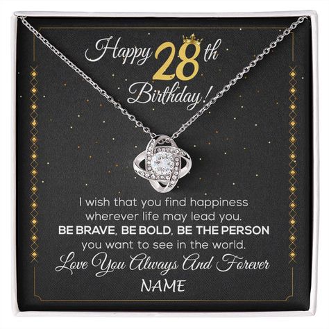 Personalized Happy 28Th Birthday Necklace For Her Girls Daughter Niece Sister Goddaughter Granddaughter 28 Year Old Birthday Customized Gift Box Message Card This Necklace Comes With A Message Card And Gift Box For 1995 28th Birthday 1995 28th Gifts Classic Vintage Retro twenty-eight Old Born In 1995 28 Years Old Best Gift For 28th Quotes For Him Her Present Ideas For Men Women Clothes Men Funny New Necklace Customized Pendant Jewelry Necklaces For Women Anniversary Birthday Christmas Gift Present Ideas For Men, Happy 31 Birthday, Happy 28th Birthday, 10th Birthday Ideas, Happy 26th Birthday, Happy 35th Birthday, Happy 27th Birthday, Happy 24th Birthday, Happy 29th Birthday