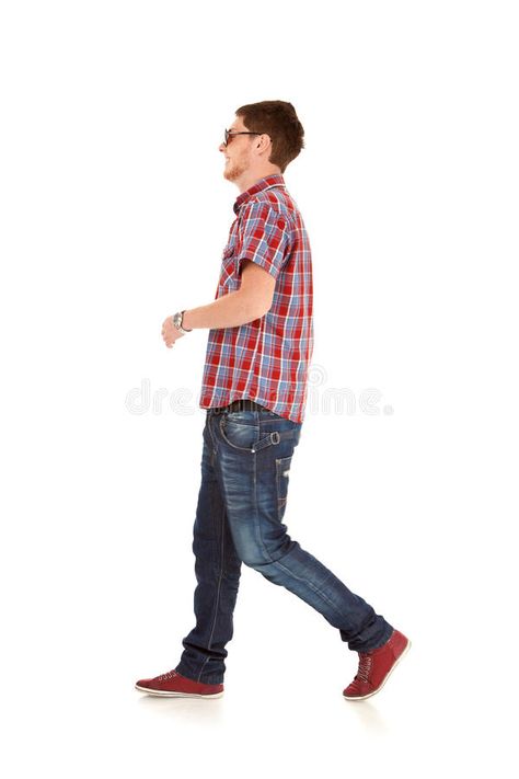 Fashion man walking. Side view of a fashion man walking forward over white , #SPONSORED, #walking, #man, #Fashion, #Side, #white #ad Man Walking Side View, Walking Side View, Walking Forward, Walking People, Walking Man, Fashion Man, Man Standing, White Image, Technology Logo