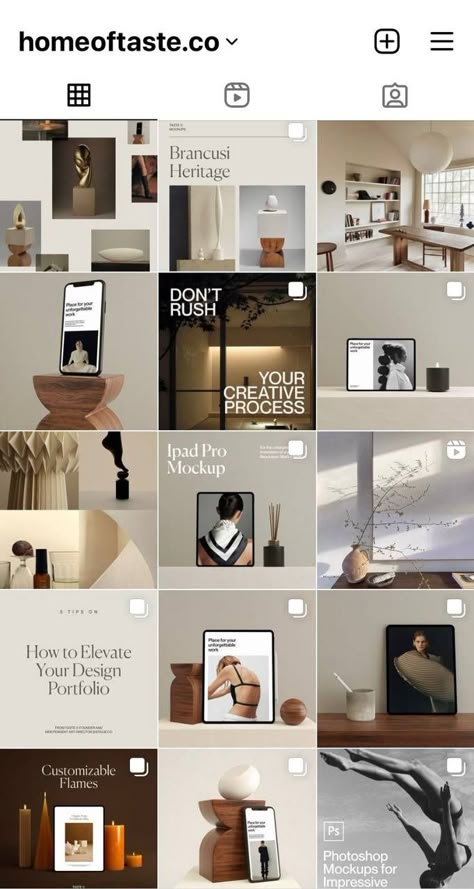 Instagram Grid Interior Design, Furniture Instagram Post Design, Japandi Instagram Feed, Home Decor Social Media Post Design, Interior Design Instagram Feed Ideas, Villa Social Media Post, Home Decor Instagram Feed, Home Decor Instagram Post Ideas, Interior Social Media Design