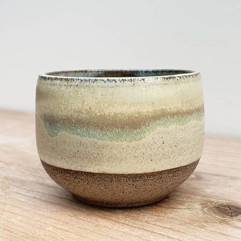 Michelle van Andel on Instagram: “Glazed with Mayco Green Tea over Alabaster. Clay body is Sibelco WMS 2002GG. For this tiny cup I used only 2 coats of Alabaster and 1…” Mayco Alabaster Glaze, Mayco Alabaster Glaze Combinations, Alabaster Glaze Combinations, Mayco Green Tea Glaze Combinations, Green Tea Glaze Combinations, Amaco Toasted Sage Combinations, Mayco Green Tea, Alabaster Glaze, Triskel Pottery