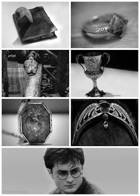 Lord Voldemort's Horcruxes    Tom Marvolo Riddle's Diary  Marvolo's Ring  Slytherin Locket  Hufflepuff Cup  Ravenclaw Diadem  Nagini Snake  Harry Potter 7 Horcruxes, Seven Horcruxes, Slytherin Locket, Hogwarts Alumni, Festa Harry Potter, Yer A Wizard Harry, Theme Harry Potter, Lord Voldemort, Albus Dumbledore