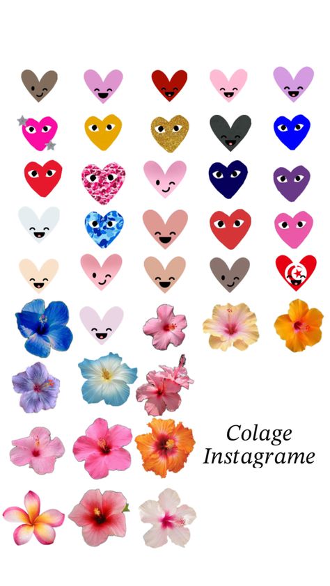 Collage Snap, Pdp Tiktok, How To Clean Iphone, Heart Shaped Photo Collage, Snap Stickers, Hawaii Flowers, Instagram Heart, Snapchat Stickers, Hello Kitty Crafts