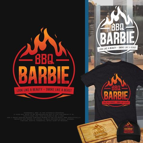 Bbq T Shirts Design, Restaurant T Shirt Design Ideas, Bbq Packaging, Bbq Business, Indian Interior Design, Cafe Logo Design, Spices Packaging, Food Box Packaging, Pizza Logo