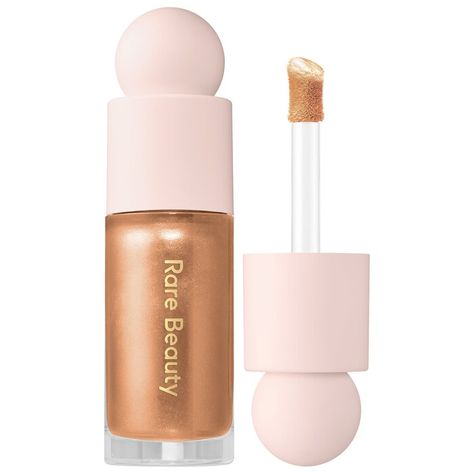 Positive Light Liquid Luminizer, Rare Beauty Positive Light, Liquid Luminizer, Rare Beauty By Selena Gomez, Eye Makeup Designs, Liquid Highlighter, Luminizer, Rare Beauty, Highlighter Makeup