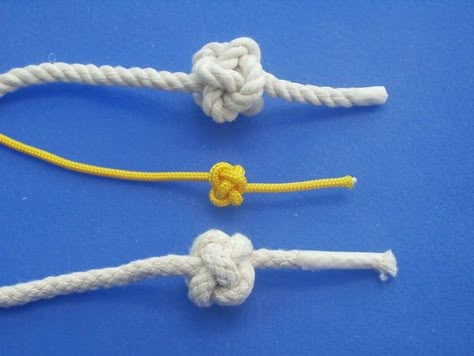 Stopper Knot, Fancy Knots, Knots Jewelry, Dnd Crafts, Paracord Bracelet Tutorial, Decorative Knots, Diamond Knot, Nautical Knots, Macrame Knots Tutorial