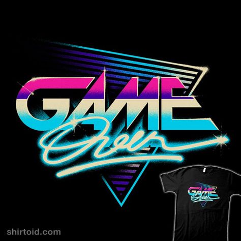 "Game Over" by verso For the gamer from the 80s 80s Logo, Synthwave Art, 달력 디자인, 80s Neon, Create Logo, 80s Design, New Retro Wave, Hand Logo, Retro Waves