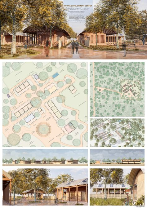 As part of our efforts to find an architecture that belongs to the spatial and temporal context and meets the needs of the less fortunate groups in societies, this project comes to express a design proposal for a sustainable development center in Mayukwayukwa Refugee Camp, one of the oldest refugee camps in Africa, in Zambia. #amazingarchitecture #Aapartment #NYC Refugee Camp Design, Refugee Camp Architecture, Refugee Architecture, Camping Architecture, Africa Architecture, Brothers Room, Camping Planning, Refugee Camps, Shanty Town