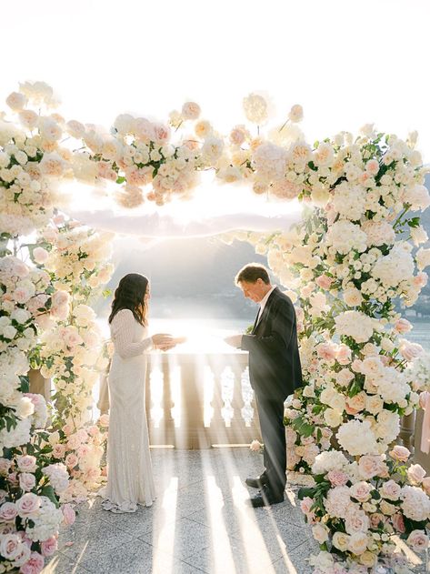 An Intimate Lake Como Wedding in Shades of Pink Como Wedding, Garden Venue, Lake Como Wedding, Places To Get Married, Beautiful Lakes, Italy Wedding, Shades Of Pink, Lake Como, Most Beautiful Places