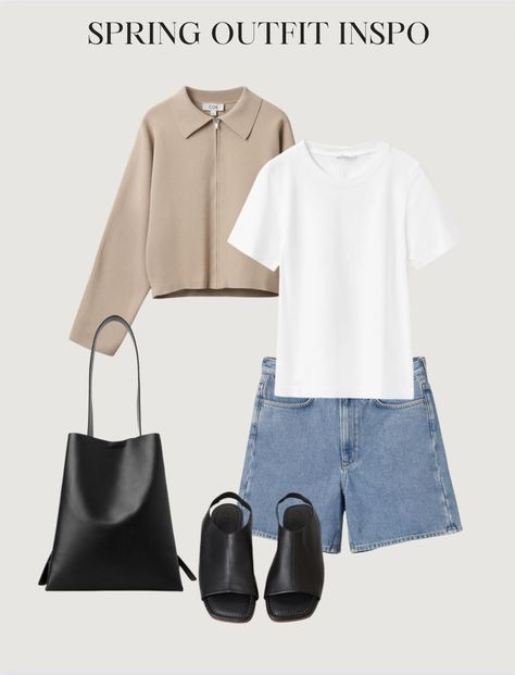 spring / summer outfit inspo Spring Summer Outfits 2023, Street Fashion 2023, Plan Outfits, Minimalist Casual Outfit, 2023 Ootd, Summer Street Fashion, Leather Small Bag, Outfit Minimalist, Outfit Layout