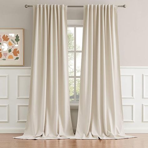 DUALIFE Extra Long Curtains 132 Inch Long- Vertical 11 ft Length Drapes 2 Story Long, High Ceiling Cutains Back Tab Loop Pocket Window Curtains for High Living Room,52 x 132 Inch, 2 Panels : Amazon.ca: Home Baby Pink Curtains, Cream Blackout Curtains, Insulated Window Treatments, Long Curtain Rods, Black Blackout Curtains, Sliding Glass Doors Patio, Blackout Curtains Bedroom, Beige Curtains, Light Blocking Curtains