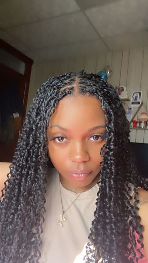 Mini Passion Twists Hairstyle, Micro Passion Twists, Mini Passion Twists, Spring Braids, Braiding Hairstyles, Passion Twists, Short Box Braids Hairstyles, Honey Brown Hair, Braids Hairstyles Pictures