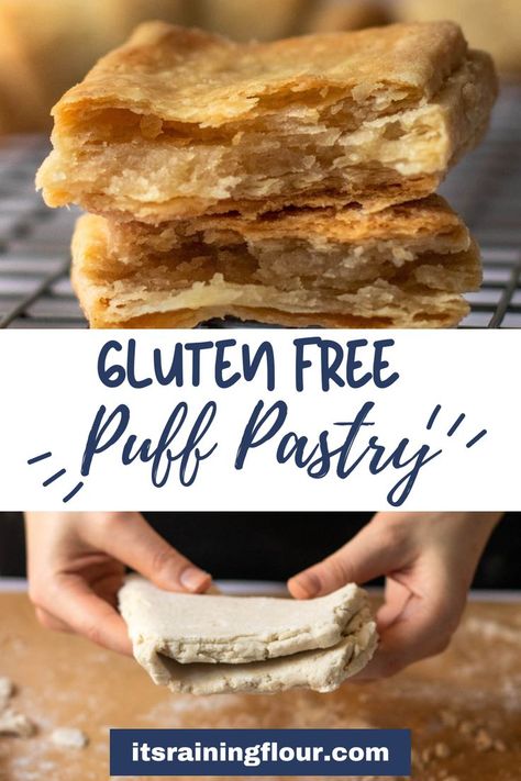 Make gluten free rough puff pastry in only 1 hour with a few simple steps. This dough is super flakey and buttery even though it's vegan and gluten free. Use puff pastry for holiday side dishes and more! Vegan Gluten Free Pastry Dough, Gluten Free Pastry Dough, Vegan Pies Recipes, Gluten Free Recipes Side Dishes, Rough Puff, Rough Puff Pastry, Gluten Free Recipes For Kids, Gluten Free Puff Pastry, Thanksgiving 2022