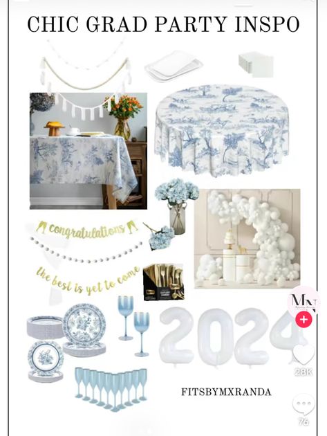 White And Blue Graduation Party Ideas, Coastal Graduation Party, Blue Grad Party Decorations, Blue And White Grad Party, Blue And White Graduation Party Ideas, Blue And White Graduation Party, Light Blue Graduation Party, Grad Party Inspo, Vintage Graduation Party