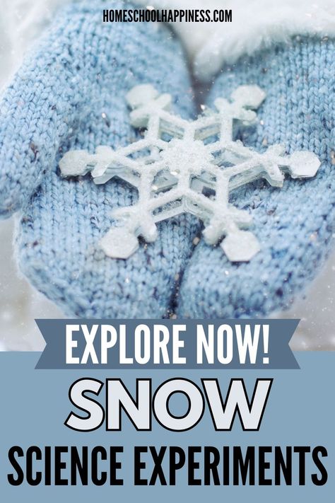 Get ready for some winter fun with these hands-on snow science experiments! Perfect for preschoolers, these easy and engaging activities will teach kids about the properties of snow, ice, and freezing temperatures. Whether you're observing how snow melts or creating colorful snow art, these experiments will keep little learners entertained while sparking their curiosity about the world around them. Perfect for homeschool or classroom settings during the colder months! Snow Experiments Preschool, Snow Activities For Toddlers, Snow Science Experiments, Snow Science, Winter Homeschool, Winter Science Activities, Diy Homeschool, Winter Math Activities, Winter Science