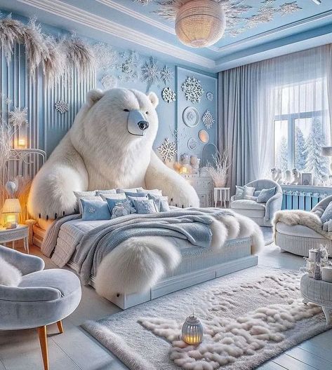 Bear Bed, Fantasy Bedroom, Cute Bedroom Decor, Stylish Bedroom, Cozy Room, Room Inspiration Bedroom, Dream Rooms, Bedroom Themes, Dream House Decor