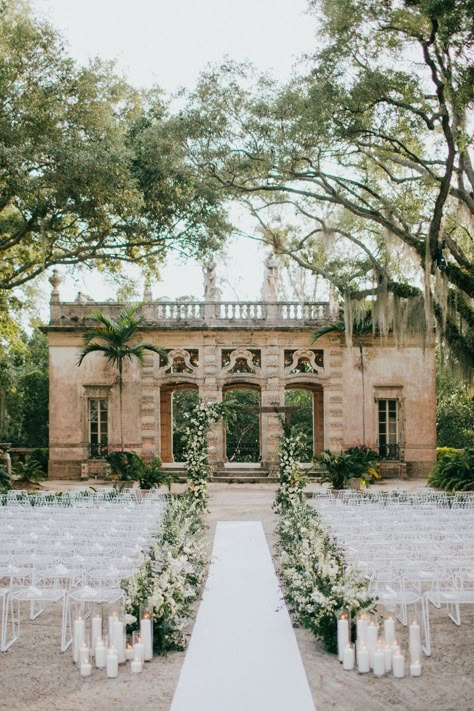 Vizcaya Wedding, Courtyard Wedding, Modern Wedding Venue, Garden Weddings Ceremony, Modern Wedding Decor, Modern Wedding Inspiration, Garden Wallpaper, Garden Wedding Inspiration, Garden Wedding Venue