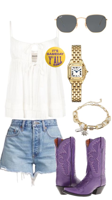 Tcu Gameday Outfit, Gameday Outfit Lsu, Lsu Game Day Outfit, Tim Mcgraw Concert, College Game Day Outfit, Lsu Gameday, Lsu Outfits, Lsu Game Day, Dream Closet Clothes