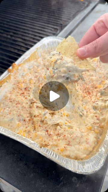 Richard Hagen on Instagram: "Smoked Street Corn Dip 

2 Cans Southwest Corn Drained 
16oz Pepper Jack 
16oz Cream Cheese 
1/4 Cup Sour Cream 
1 Bunch Cilantro Diced 
Tajin Seasoning 

Combine everything into an aluminum pan and smoke at 225°F for two hours, giving it a good mix halfway through. 

#SmokedStreetcorndip #StreetCornDip" Smoked Street Corn Dip, Smoked Street Corn, Richard Eats, Southwest Corn, Tajin Seasoning, Street Corn Dip, Corn Dip, Appetizers Easy Finger Food, Cream Cheese Dips