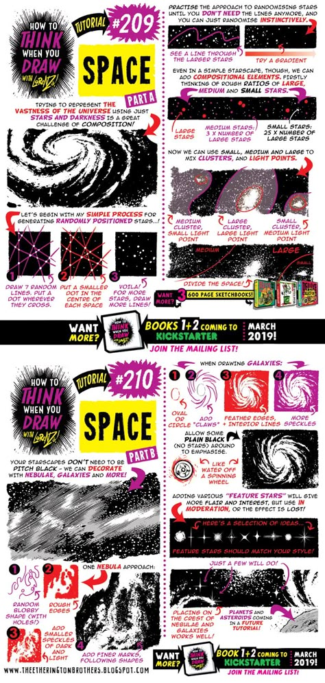 How To Draw Space Digital, Space Tutorial Digital, Space Drawing Tutorial, How To Draw Machines, How To Draw Static, How To Draw Magic, How To Draw Backgrounds, How To Draw Space, Draw Space