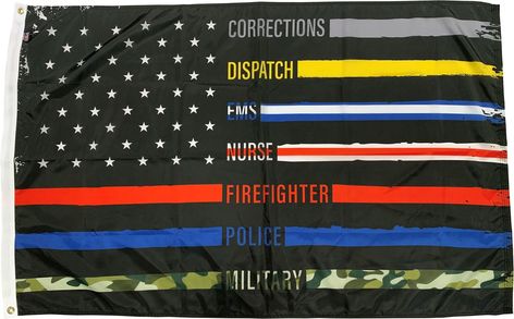 Patriotic Bunting, 1st Responders, Holiday Schedule, Firefighter Wife, First Responders, Fabric Flags, Activity Days, Custom Graphics, Health Check