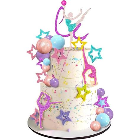 Gymnastic Cake, Gymnastics Birthday Party Decorations, Gymnastics Theme Birthday Party, Gymnastics Cake, Decorate Your Own Cake, Gymnastics Cakes, Gymnastics Birthday Party, Gymnast Birthday Party, Gymnastics Birthday