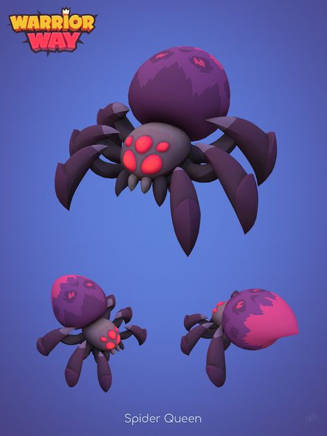 Spider Character Design Animal, Stylized Game Character, Cute Spider Art, Spider Concept Art, Spider Character Design, Spider Web Game, Spider Character, Spider Monster, Spider Games