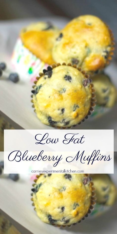 These Low Fat Blueberry Muffins made with fresh blueberries and Greek yogurt will be your new favorite without all of those extra calories. #muffins #blueberries #breakfast #dessert #lowfat Quick Morning Breakfast, Low Fat Blueberry Muffins, Very Low Calorie Foods, Blueberries Breakfast, Perfect Health Diet, Low Fat Diet Plan, Best Healthy Diet, Medicine Tips, Best Diet Foods