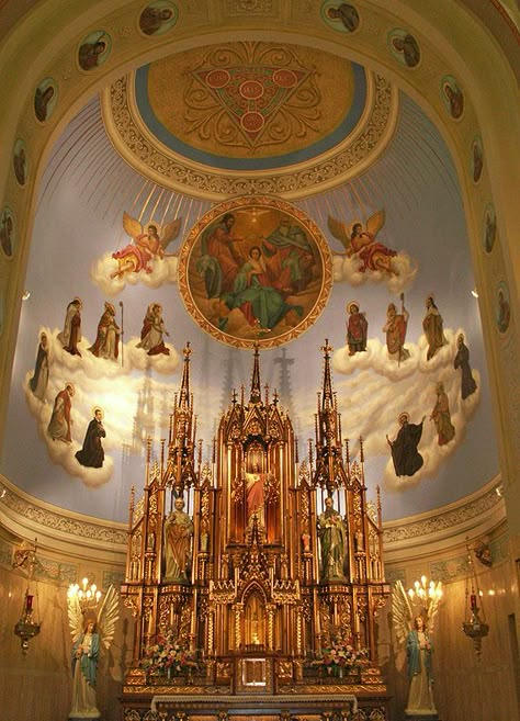 Roman Catholic Aesthetic, Catholic Church Aesthetic, Beautiful Catholic Churches, Catholic Architecture, Catholic Cathedrals, St John Cantius, Aesthetic Church, Old Catholic Church, Roman Catholic Art