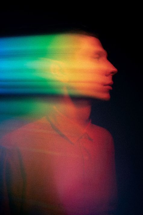 Rainbow portrait, colorful splashes of color on a black background. NFT picture Long Exposure Photography People, Abstract Studio Photography, Nft Picture, Rainbow Person, Abstract Portrait Photography, Colorful Headshots, Shutter Drag, Rainbow Portrait, Movement Pictures