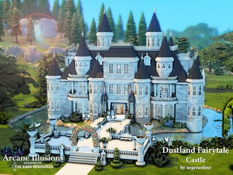 Sims 4 Victorian Castle, The Sims 4 Castle No Cc, Sims 4 Castle Layout Floor Plans, Sims 4 Houses Gothic, Small Castle Layout, Ts4 Castle Cc, Bloxburg Castle Ideas Layout, Sims 4 Royal Castle, Bloxburg Castle Exterior